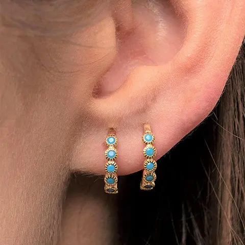 Vintage Hoop Earrings (1 Pair), High Quality Earrings, Fashionable Jewelry for Women, Casual Jewelry for Party, Daily Clothing Decor, Trendy All-match & Exquisite Jewelry for Birthday Gift, Trendy Fashionable Accessories, Hoops Earrings