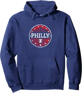 Philadelphia Philly Fan City Skyline Liberty Bell Patriotic Pullover Hoodie - Rubencordov Shop 39B0B7C7PWFP