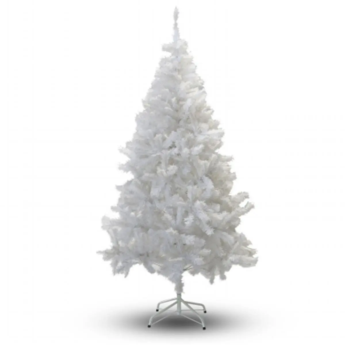 212 MAIN 8 ft. PVC White Christmas Tree - Festive Indoor Home Supply, Accent Room Decorations with Colorful Ornaments