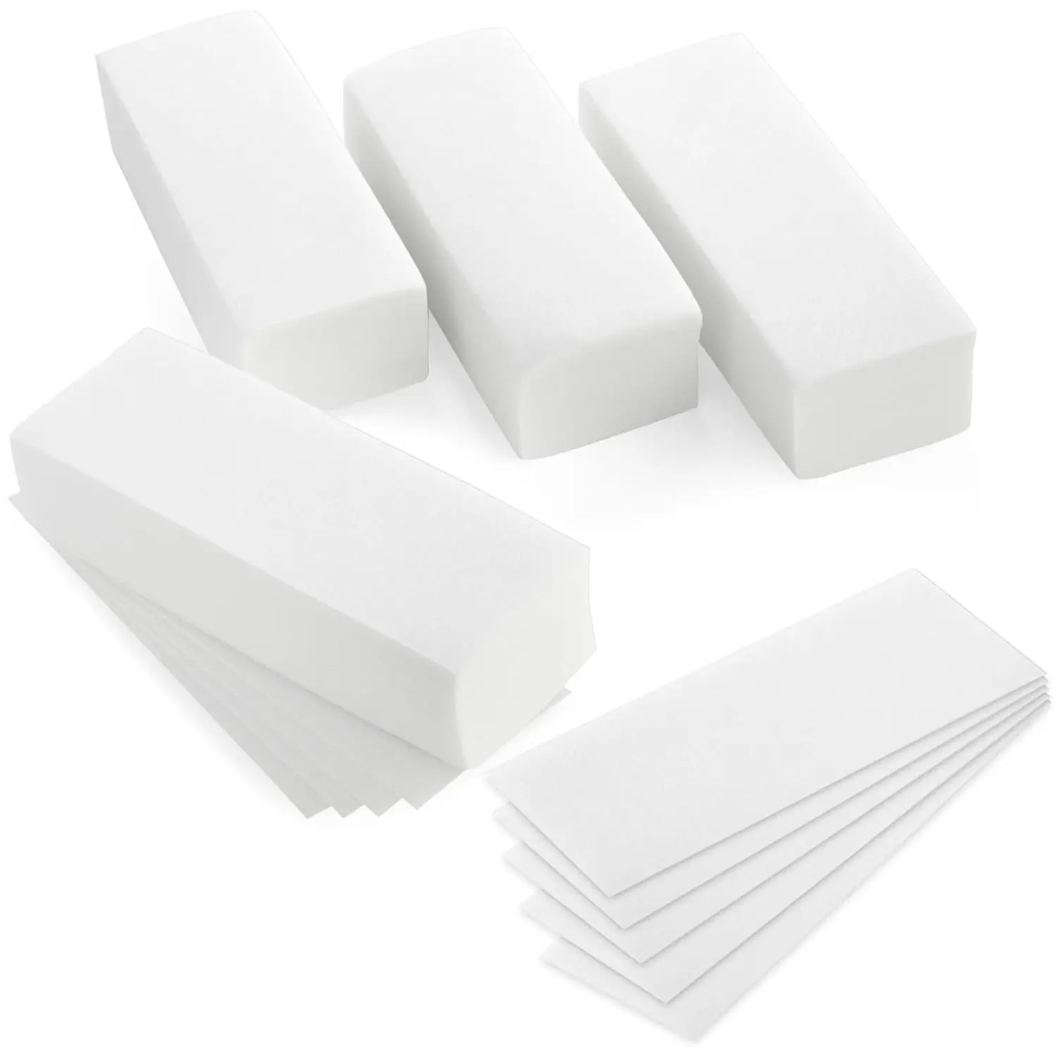 400-Pack Wax Strips for Body and Facial Hair Removal - Non-Woven Depilatory Paper Sheets, Customizable Size, Smooth Surface, and Disposable (7.85x2.7 in)