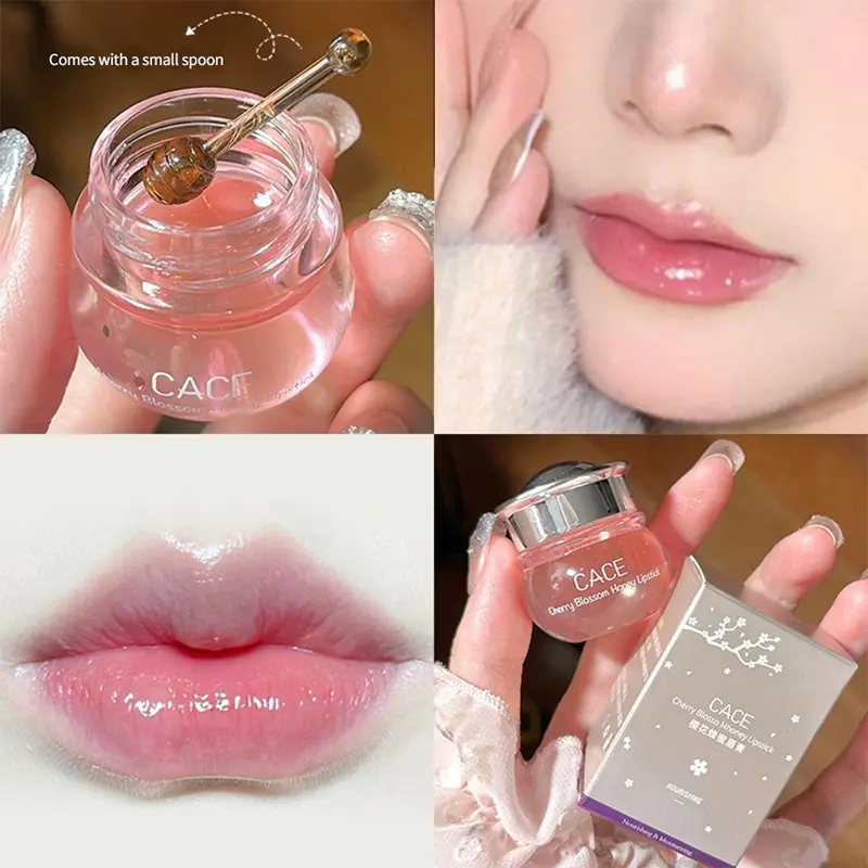 Cherry Blossom Honey lipstick Moisturizing, Light, Lasting, Lustrous, Essential for Autumn and Winter, Glossy Lipgloss Lipstick
