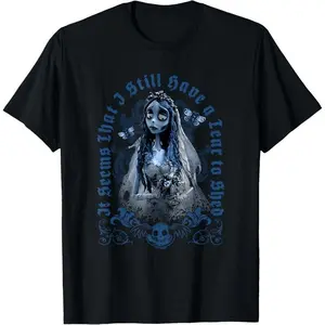 Corpse Bride It Seems That I Still Have A Tear To Shed Logo T-Shirt for men adult kids boys graphic Tees shirts funny vintage fashion Short Sleeve tops vacation outfits clothing