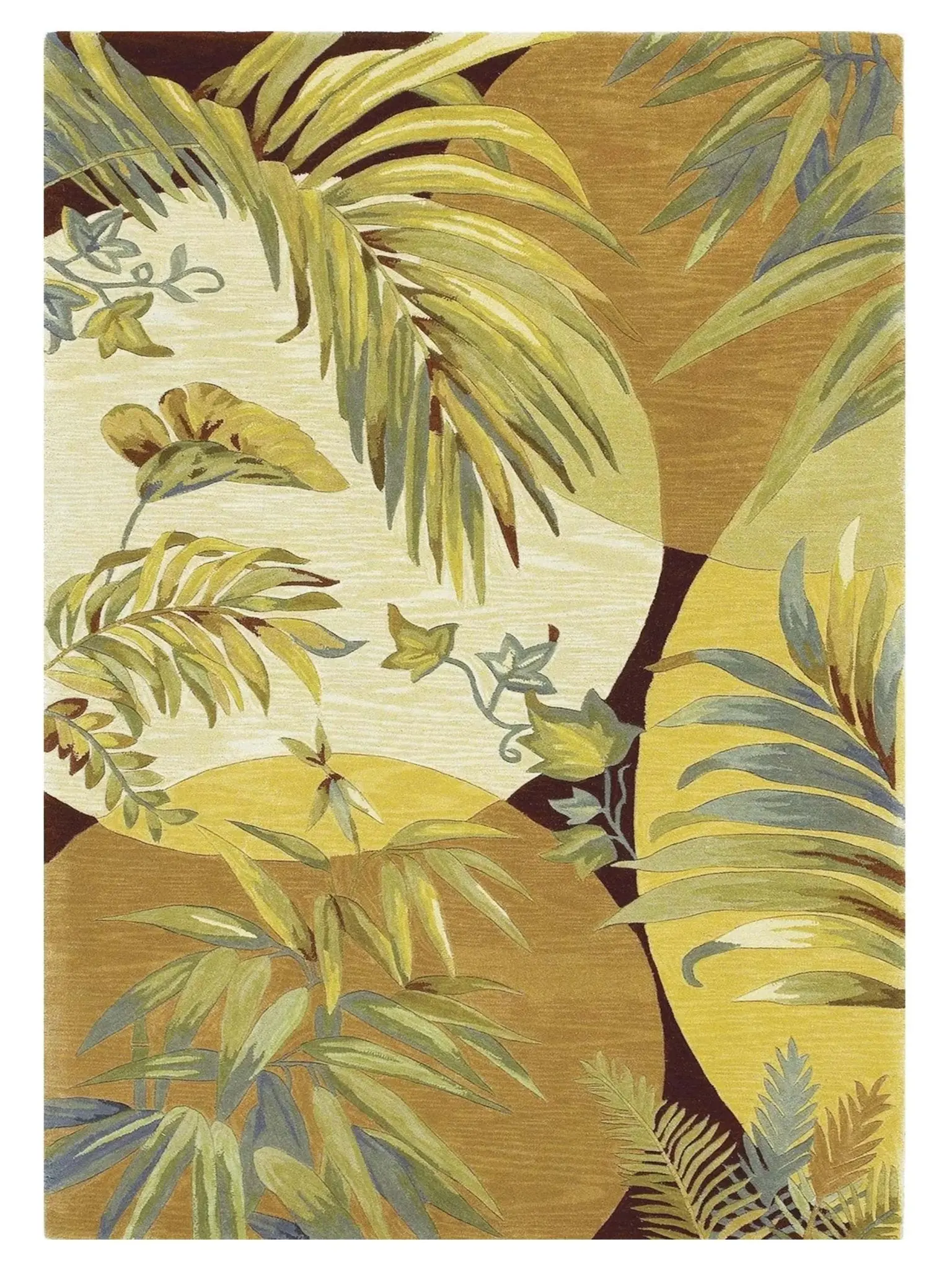 Kas Sparta 3113 Coral Ivory Florals & Tropicals Tufted Rug