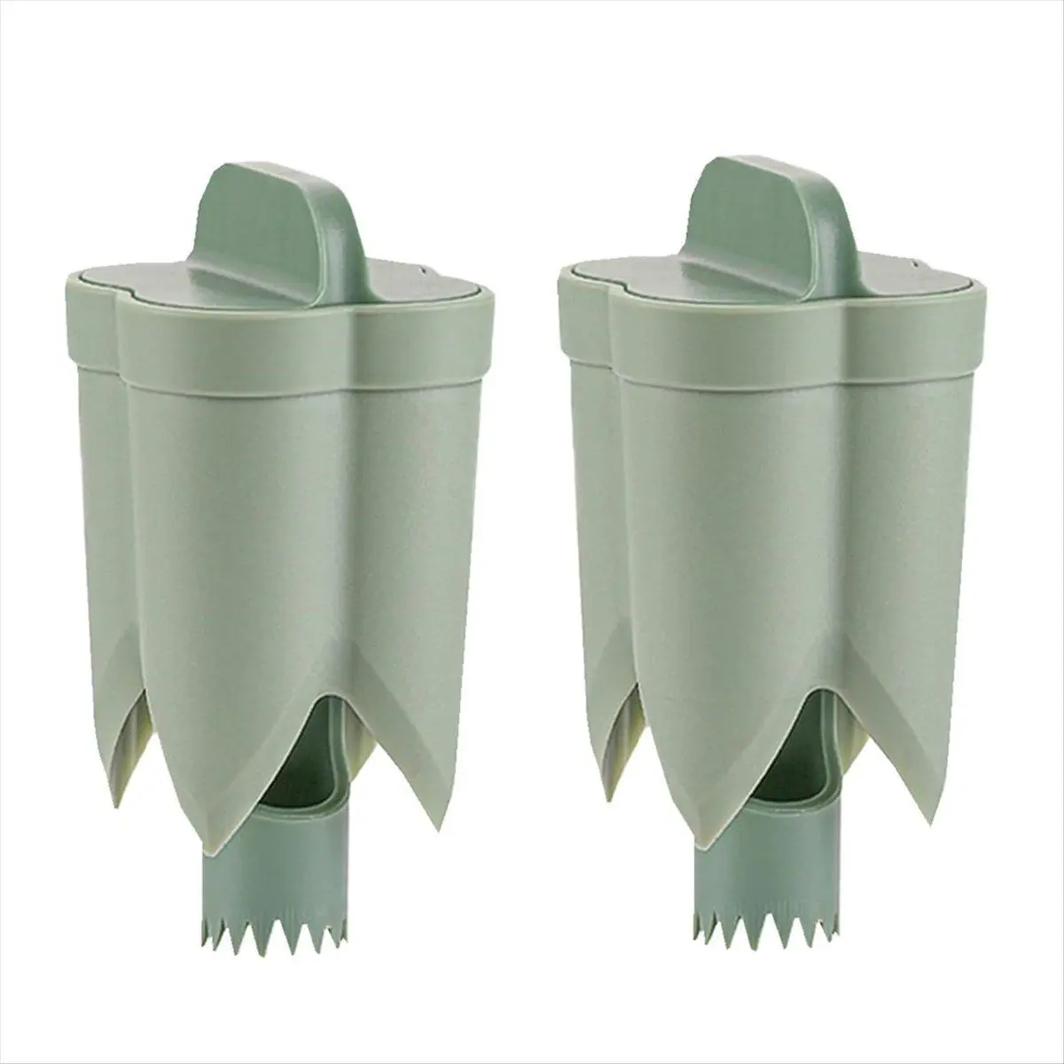 2Pcs Portable Dual-Sizes Pepper Coring Tool - Reusable Seed Removal Device, Stacked Storage Fruit Vegetable Core Separator (Automotive & Motorcycle Car Body Repair Accessory)