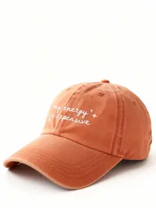 Embroidery Cap My energy is expensive, Easy Care, Machine Wash Safe, Laid-Back Vibe, Always in Style