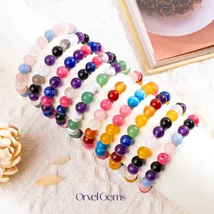 Pride Crystal Beaded Bracelet - LGBTQ – Natural Rainbow Gemstones for Love & Support – Unisex Chakra Healing Jewelry, Perfect for Pride Month, Daily Wear, Parties & Weddings Emotional Balance Empowerment