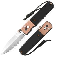 Sand Polish Blade/Rose Gold Steel+Black G10