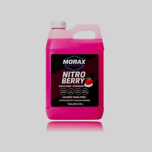 Car Wash Soap - High Suds pH Neutral Foam Cannon & Bucket Wash Shampoo, Safe for any Paint Finish, Waxes & Sealants - Scented with Apple-Strawberry-Grape.