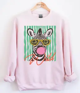 Wild Zebra Graphic Top