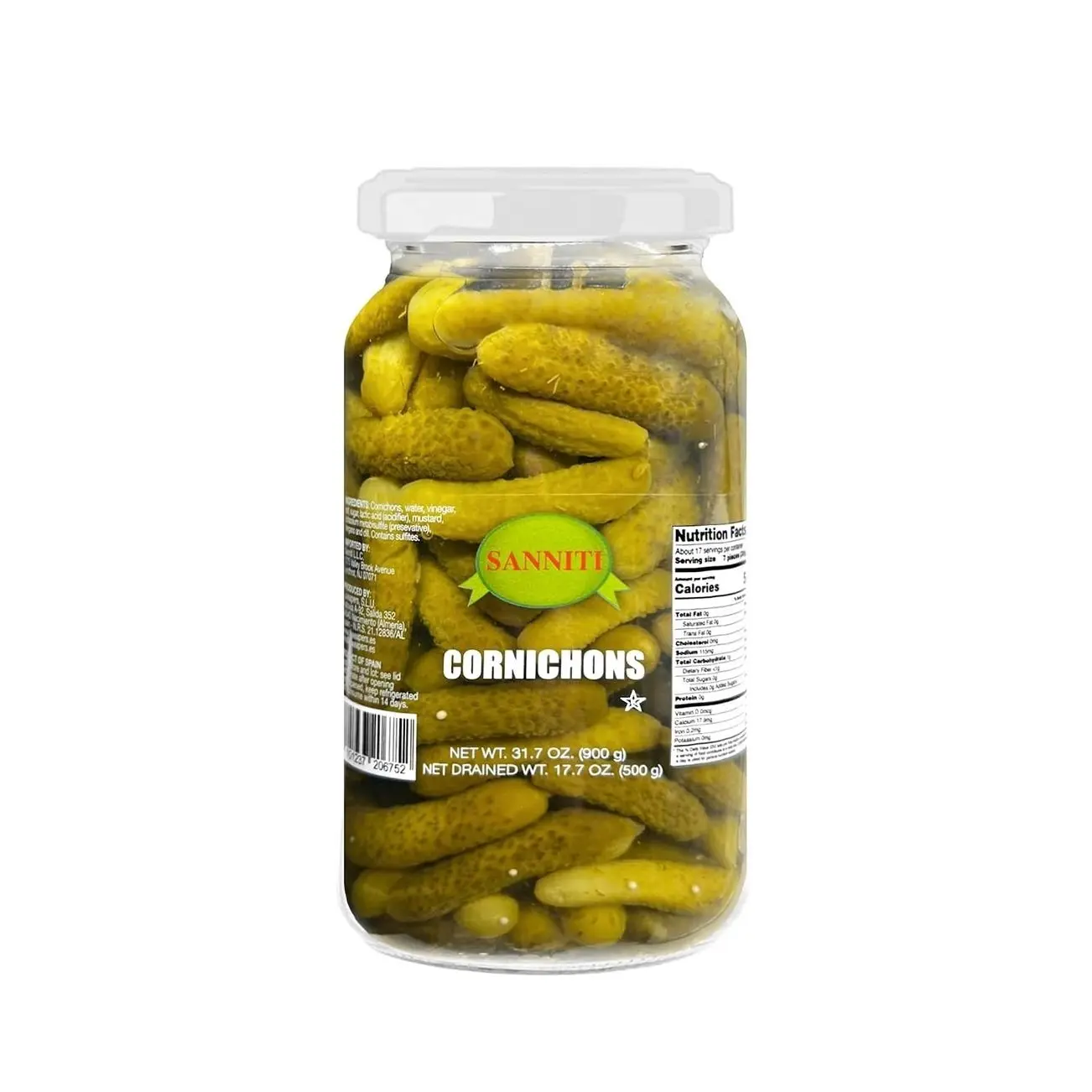 Sanniti Spanish Cornichons - 33.5 ounceundefined