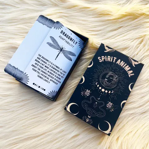 Spirit Animals Oracle Cards for Intuition, Intuitive Insight, Healing Oracle Deck, Healing Focus, Spiritual Oracle Cards for Beginners, Spiritual Connection, Personal Growth, Psychological and Emotional Insight Deck, Tarot Card Deck, Cards Games