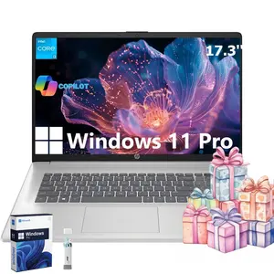 HP 17.3'' Laptop for Business & Student - up to 32GB RAM + 512GB SSD  •  Wi-Fi 6 • Copilot +PC• 17.3" HD+ Display • Windows 11 Pro • Intel 8-Core i3-N305(Beat i5-1135G7) • Full-Size Keyboard • Bundle Accessory