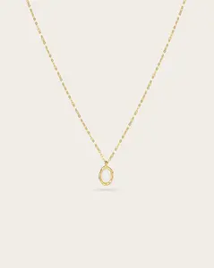 Mira Mini Opal Pendant Necklace - Rose Gold Vermeil