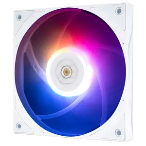 For TL-H12015W-S CPU Cooling Fan S-FDB V2 Bearing ARGB 120MM 1900RPM10% 56.36CFM Fan15mm Thick White Plastic Heatsink