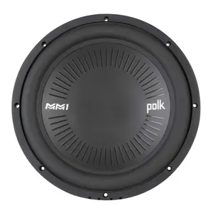 Polk Audio MM1242 DVC MM1 Series 12" Marine & Car Subwoofer - 900W, 26-200Hz Frequency Response, Dual 4-Ohm Voice Coils, Titanium-Plated Woofer Cone, Compact Subwoofer for Deep, Powerful Bass