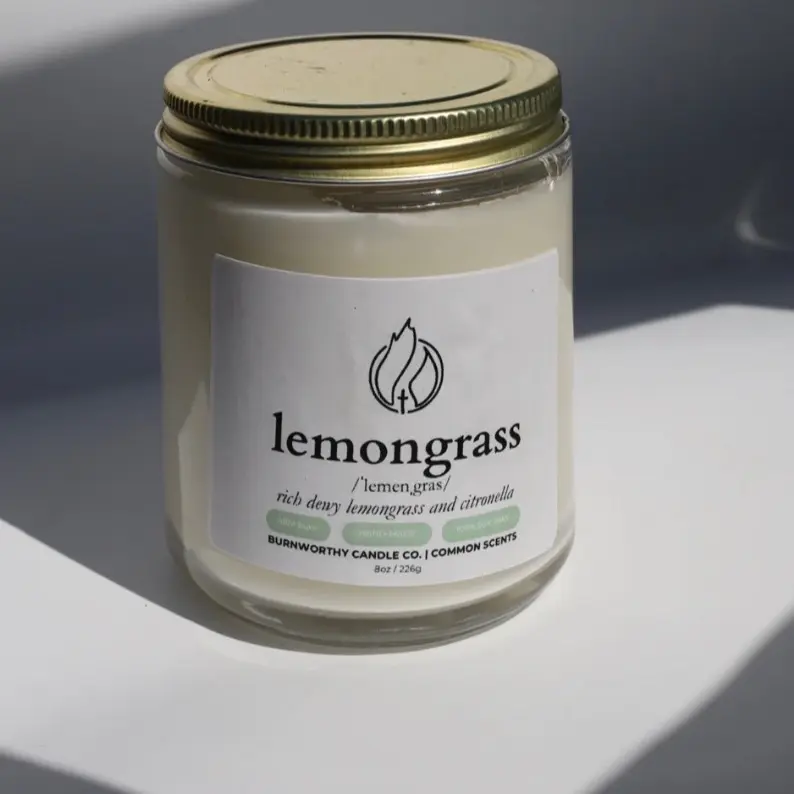 Lemongrass | 100% Soy Wax | USA Made + Sourced