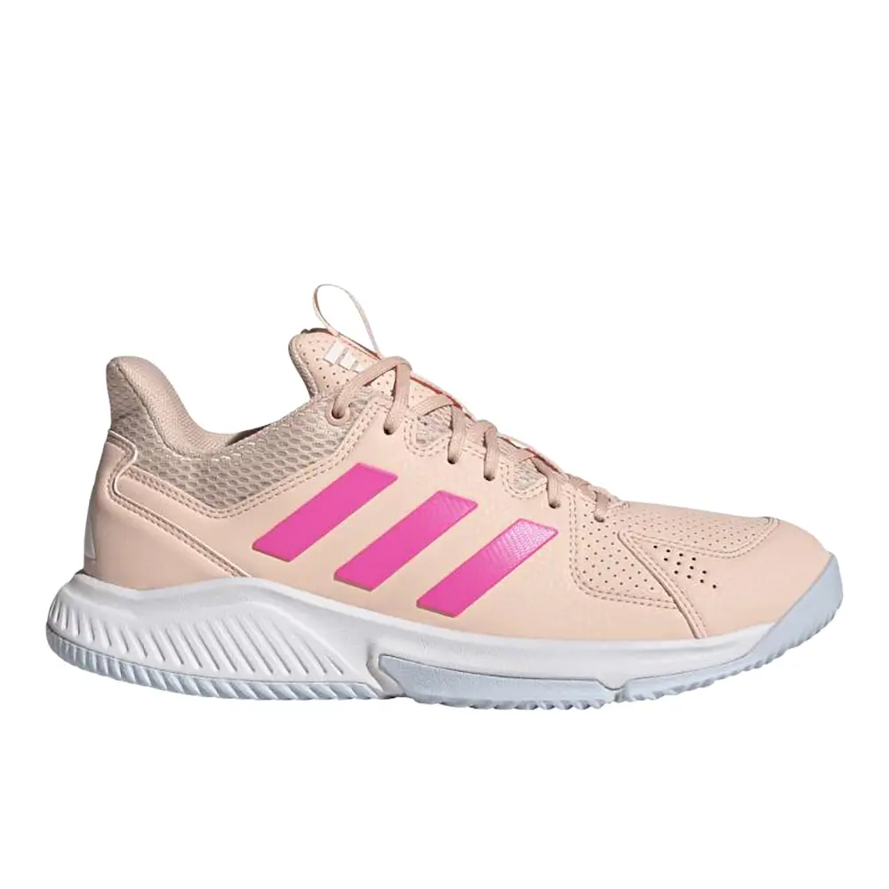 adidas Womens Court Flight Volleyball Sneakers Shoes - Pink