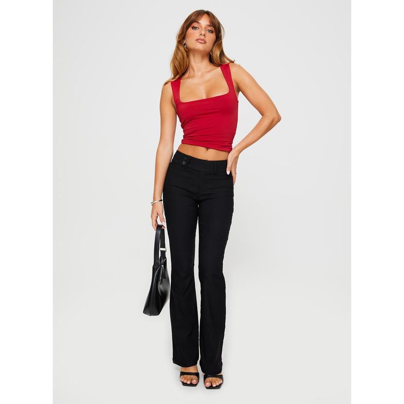 Kinkirk Flared Pants Black Petite