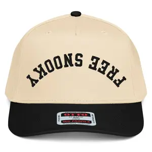 RIVEMUG NX1 Upside Down Free Snooky Embroidered 2 Tone Hat Mid Crown Curved Bill Snapback Cap for Men and Women