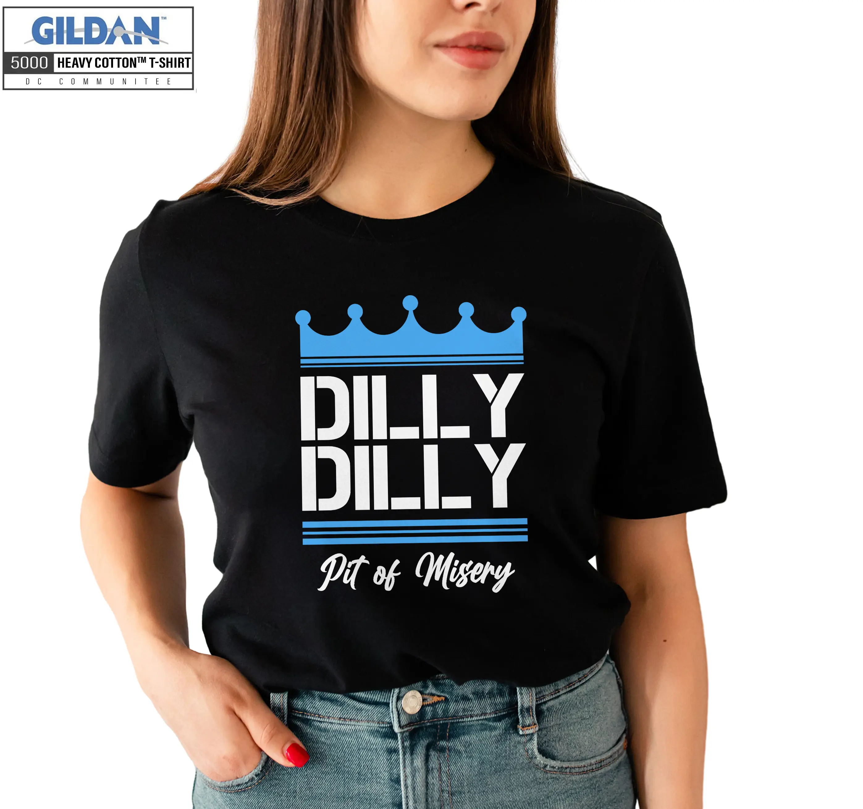 Dilly Dilly Pit Of Misery Bud Light DTG Unisex Saying T-shirt, Hoodie & Sweatshirt