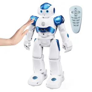 Programmable Robot Toy with Wireless Remote and Gesture Sensing, Smart Rechargeable Robot with Lights, Music, Dance, Gift for Kids Ages 3-9