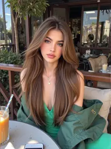 13x6 HD Lace Front Wig, Natural Looking Hairline, High Definition Lace, Comfortable Fit, Realistic Appearance, Glueless HD Wigs, Synthetic Lace Wig, Perfect for Daily Wear