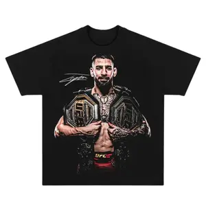 Ilia Topuria Champ Champ Graphic T Shirt, MMA Champion Fan Tee, Ultimate Fighting Inspired Streetwear Apparel, Perfect Gift For UFC And MMA Fans