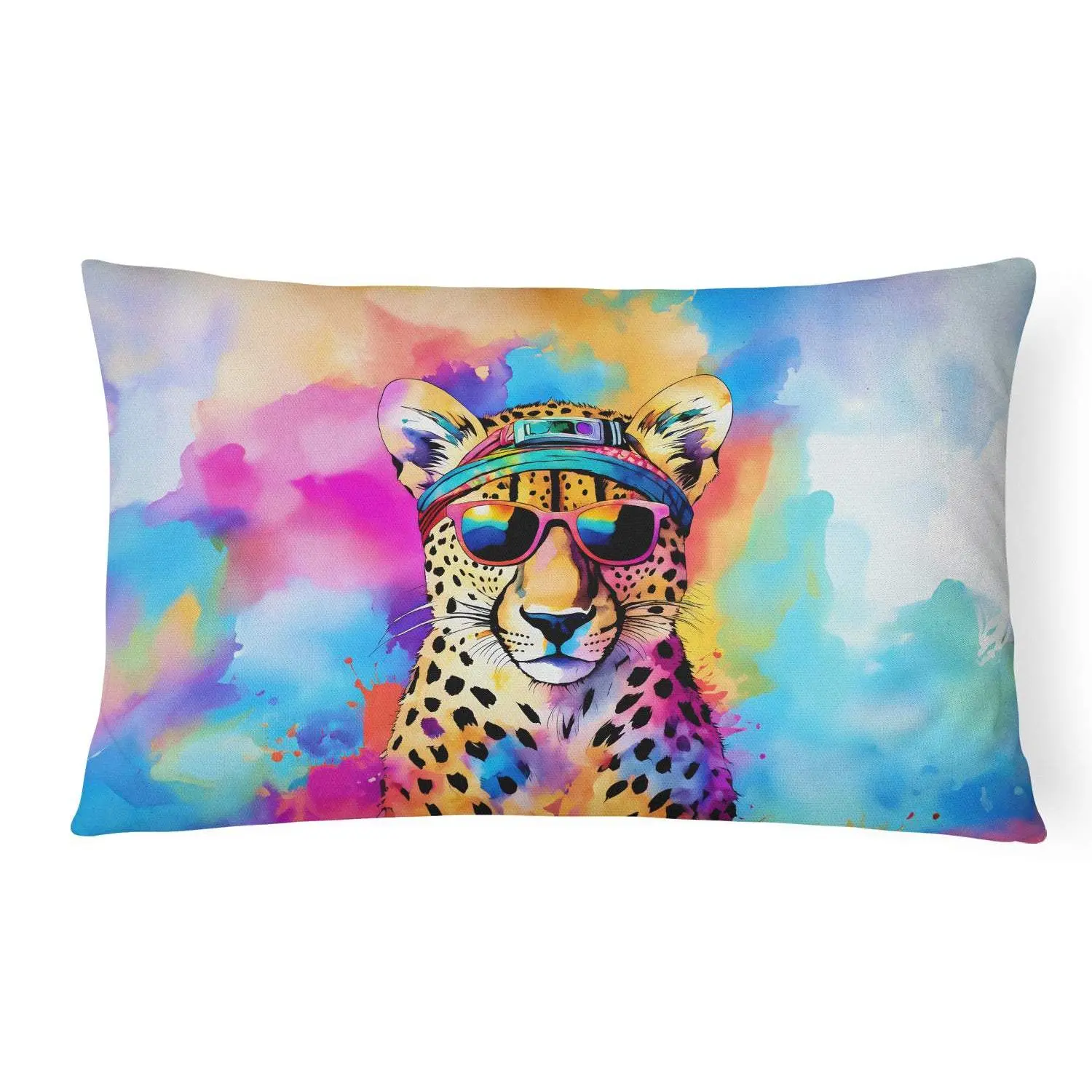 Handmade Hippie Cheetah Animal Print Throw Pillow - Fade-Resistant Household Textile Cushion Crafted with Superior Local Craftsmanship