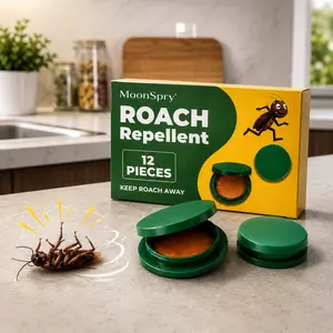 MoonSpry Roach Repellent, Domestic Dormitory Kitchen Powerful Cleaning Cockroach Exterminator Cockroach Gel Bait Pest Control Kit Rodent Repellent Pouches for Indoor & Outdoor Multi-Surface Microfiber Floor Mop indoor infestation