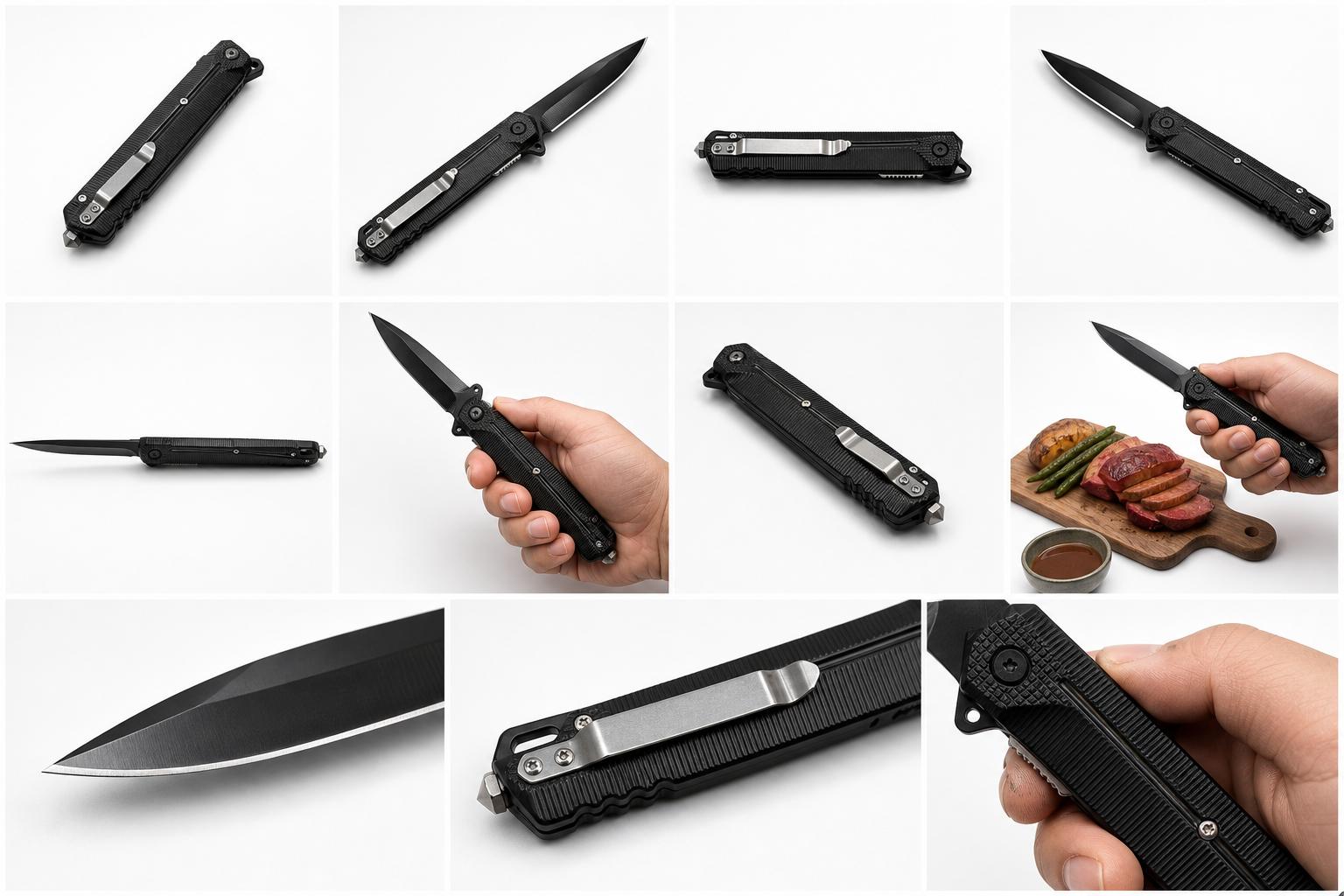 EDC convenient folding knife, camping, barbecue, hiking, home cooking, holiday gifts