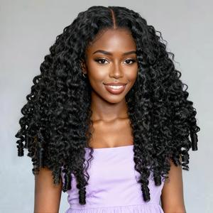 OQ HAIR 220% Density Burmese Curly M Cap 9x6 Glueless Wig Bleached Tiny Knots Pre-cut HD Lace Wear Go Wigs