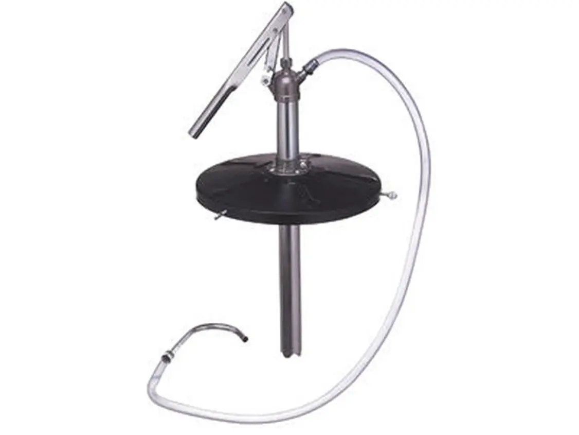 Lever Action Bucket Pump, G400 Standard Weight Model, Compatible with 25-50 lb Buckets, Equipped with 4-in Delivery Hose, Includes Pump Drum Cover, Hose + Cover, 25-50Lb