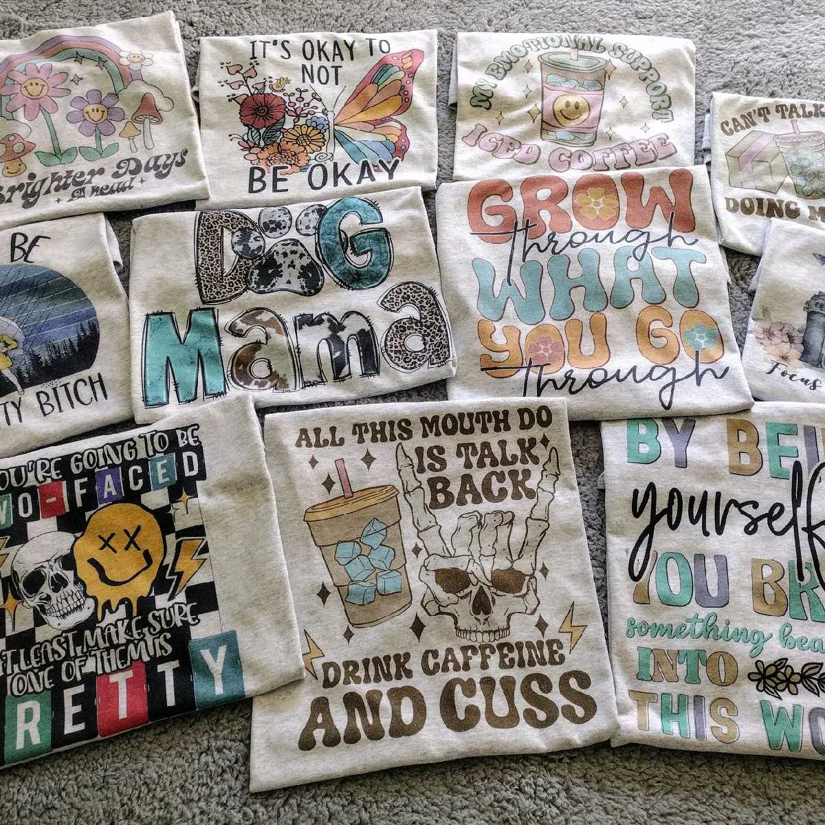 2 Fun Tees Bundle Grab Bag Shirt Top T-shirt