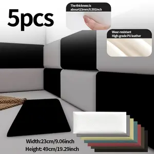Self-Adhesive 3D Foam Wall Panel, Waterproof, Anti-Collision, Soundproof, Thick Design, Easy Bedroom Decoration, Multiple Colors, Living Room Decor, Peel And Stick Wallpaper Designs
