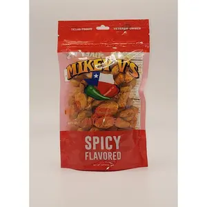 Mikey V's Spicy Gator Toes Fried Garlic Crunchy Chip Pack Savory Flavor Snack Crispy Hot Snack