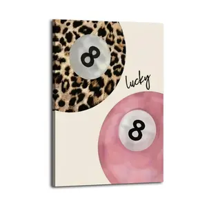 Lucky 8 Ball Canvas Aesthetic For The Bedroom Wall Sitting Room Dormitory Wall Office Wall Poster Decorative Painting Canvas Wall