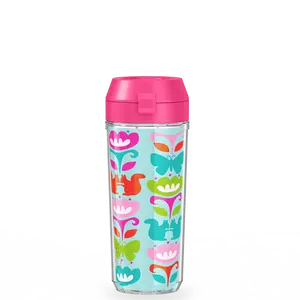 18oz Double Wall Water Bottle Squirrel Rows