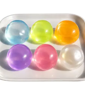 Coconut Oil Squishy Ball – Ultra Soft Moldable Non-Rebound Fidget Toy | Crystal Clear stress relief Ball | Amazing Texture Stress Relief Gift | Soft Non-Rebound Jelly Fidget Toy  for Anxiety, ADHD & Hand Therapy – 6cm Silky Texture
