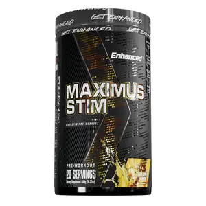 Enhanced Maximus Stim Pre-Workout – High-Stim Energy, Focus, Pump & Recovery Booster | 20+ Ingredients | Muscle Performance Formula for Men & Women | 0.26 lb