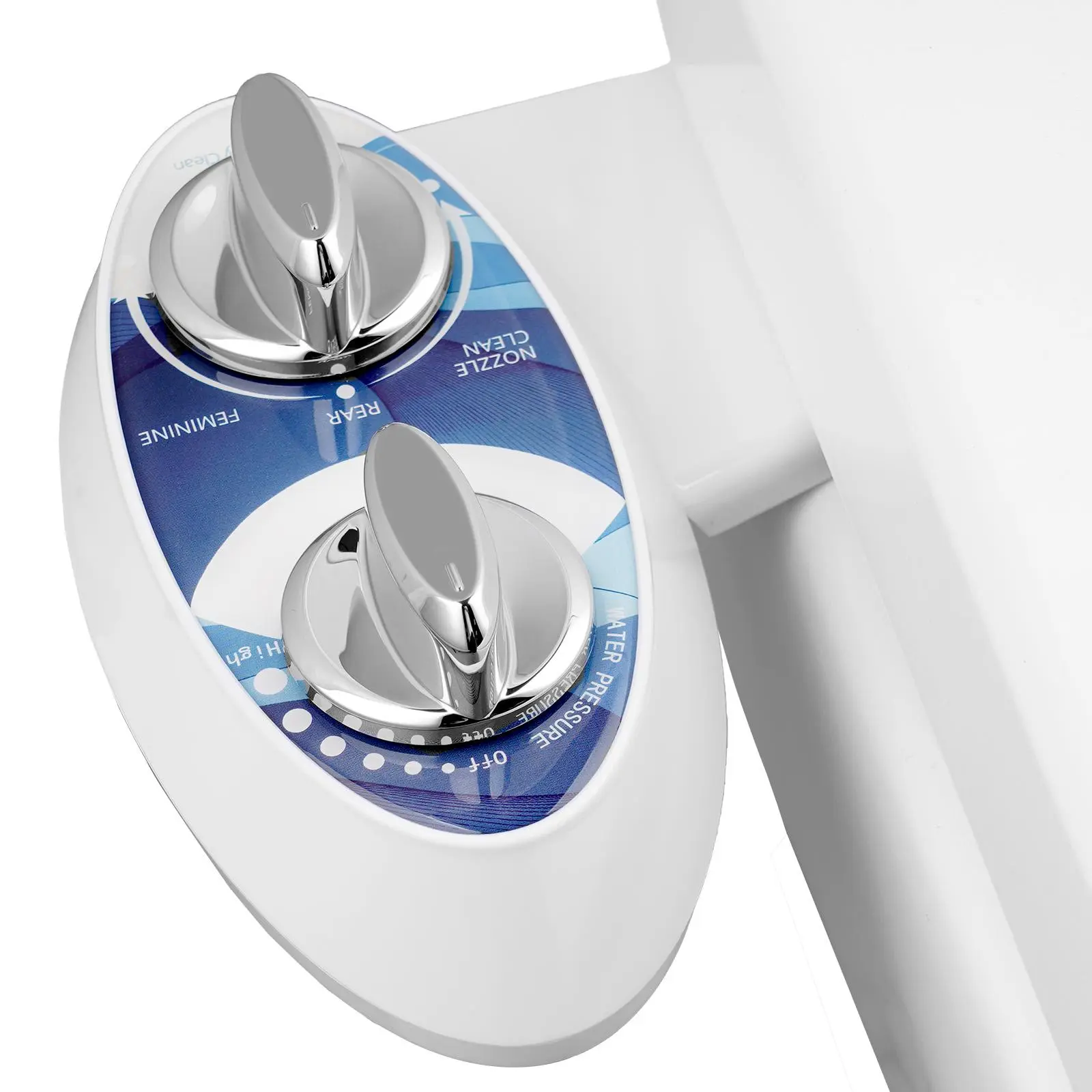 Modern Dual Spray Function Bidet Toilet Seat Attachment, Adjustable Water Pressure Bidet Sprayer, Toilet Seat Attachment for Home Bathroom, Dual Nozzle Bidet, Bidet Attachments