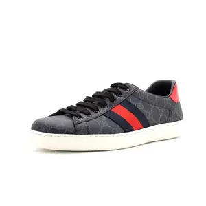 Pre-owned Gucci Ace Sneakers GG Coated Canvas by Rebag