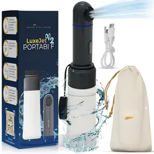 (R) LuxeJet Portable  for Travel | Electric Handheld Rechargeable  Sprayer |  Gentle  Personal Cleaning Device for Women, Men,  &  | USB C - V2