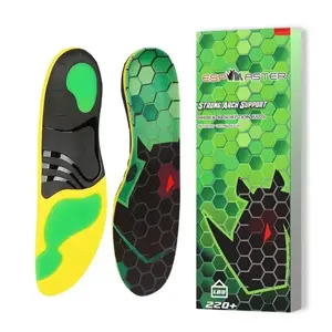 Strong arch support insoles, designed for flat feet, plantar fasciitis, and walking fatigue. Orthotic insoles for men and women, suitable for running, sweat-absorbing, deodorizing, and shock-absorbing.