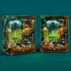 Exploring the Atlanta DIY 3D wooden bookshelf model kit, which is suitable for adults and teenagers to make as decorative items. It is an excellent gift for birthdays and festivals.