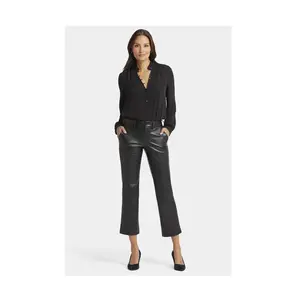 NYDJ Faux Leather Straight Ankle Pants