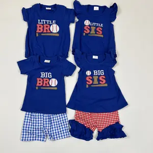 Boys' Trendy Short-Sleeve Baseball Sets - 4-5 Years Kids' Fashion Suits & Sets