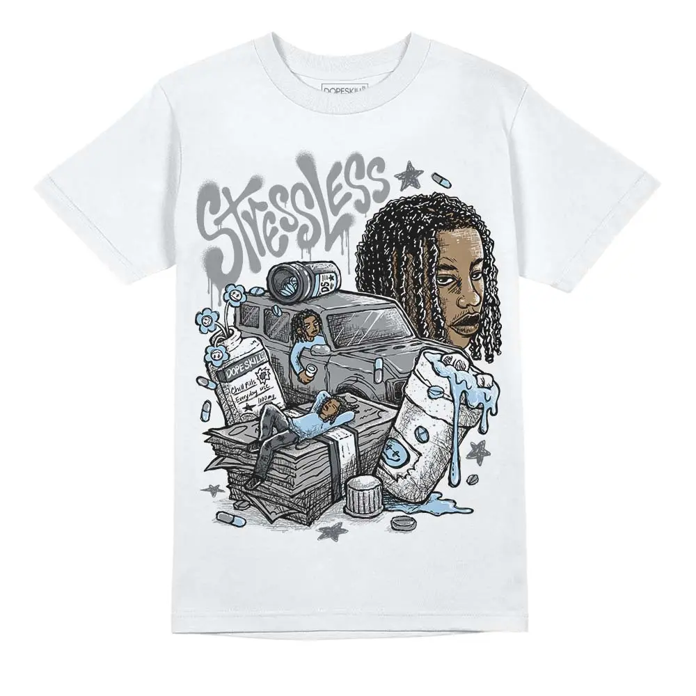 DopeSkill Graphic Tees Wolf Grey 5s Streetwear Unisex Cool T-Shirt Sneaker Colour Matching Stressless Graphic