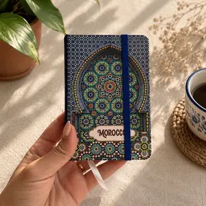 Handcrafted Moroccan Pattern Notebook – Vintage Boho Journal for Writing, Sketching & Gifts