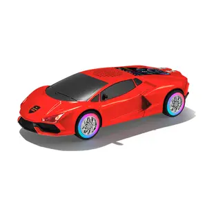 WSTER WS690 Racing Car Model Bluetooth Speaker RGB LED Wheels HiFi Audio Fathers Day Gift Men Desk Decor Wireless