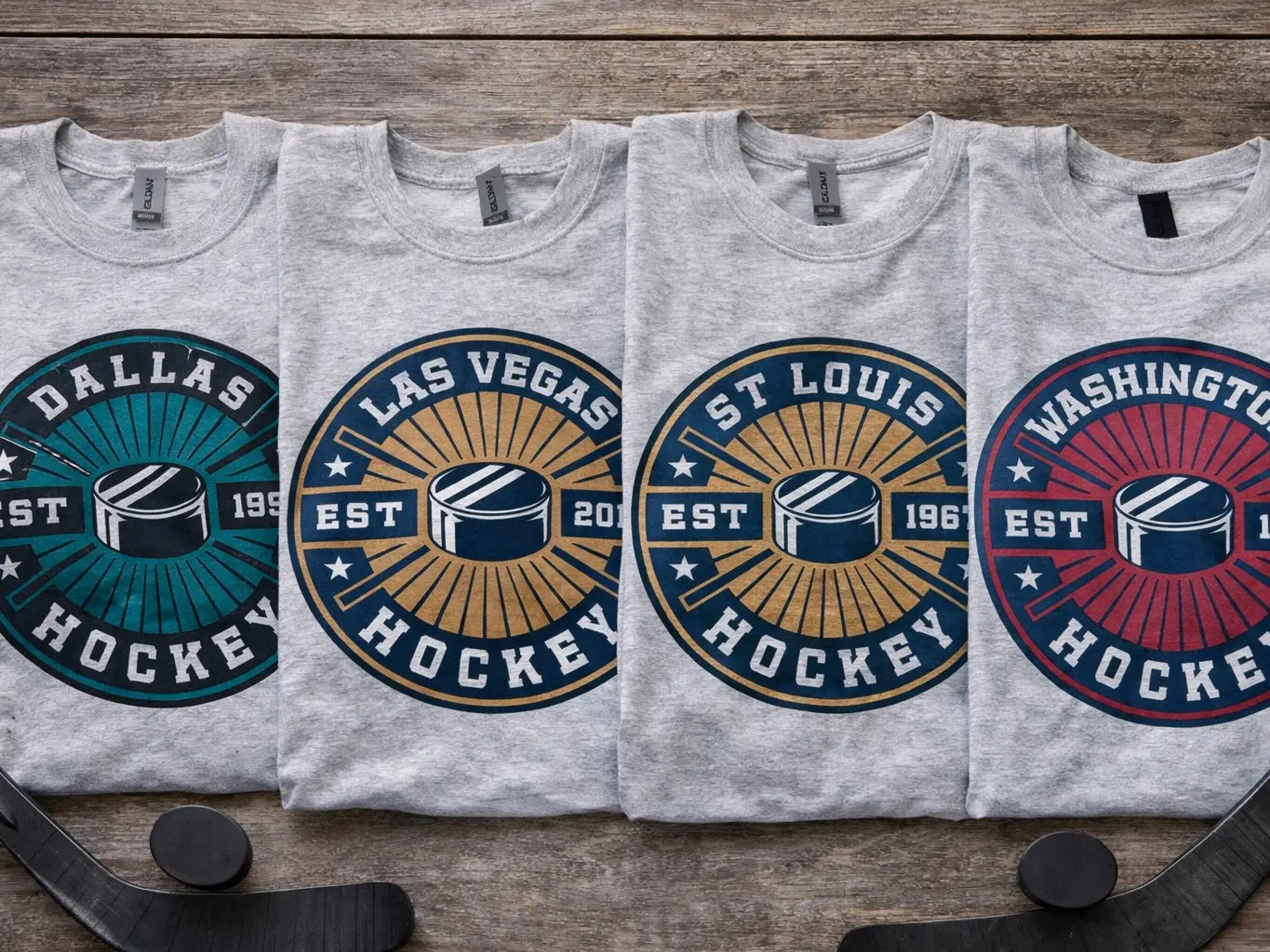 Hockey T-Shirt  City Pride Hockey T-Shirt Graphic T-Shirt